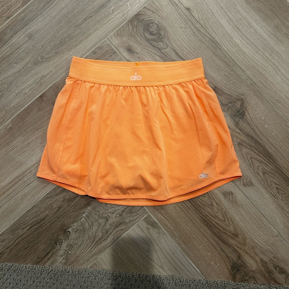 ALO Yoga Vibrant Orange Mini Skirt